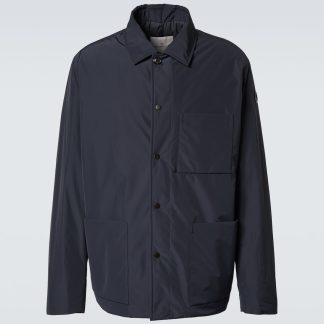 vendita calda di lusso Moncler Camicia da camera in piuma d'oca Cougourde in blu