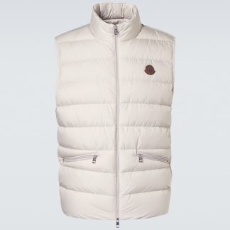 vendita calda di lusso Moncler Gilet in piuma d'oca Treompan in bianco