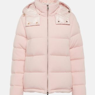 vendita calda di lusso Moncler Piumino Arimi in lana e cashmere rosa